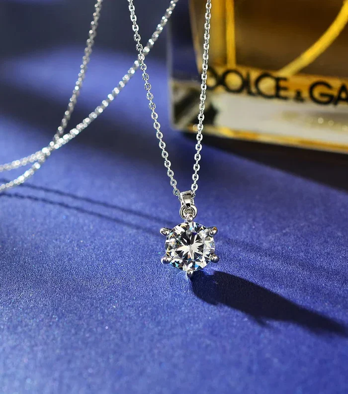 Radiant Solitaire Pendant Necklace