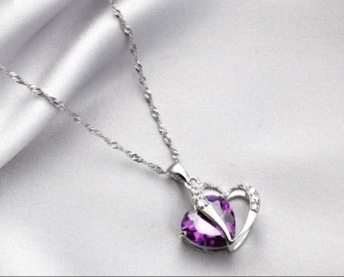 Enchanted Amethyst Heart Necklace