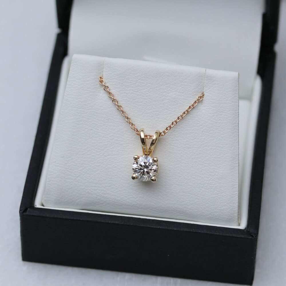 Radiant Solitaire Pendant Necklace - Image 2